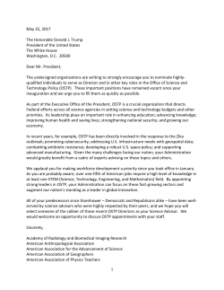 AAAS, AAU, and Many Others Endorse AAG Letter Asking President