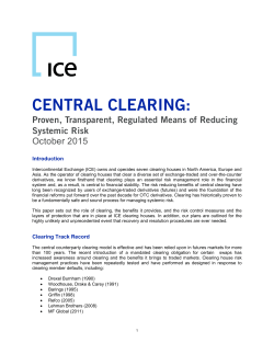 Central Clearing