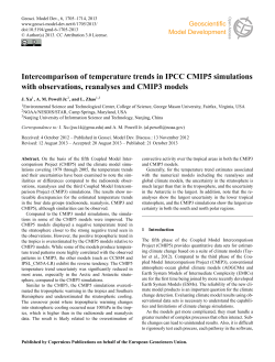 Intercomparison of temperature trends in IPCC CMIP5 simulations