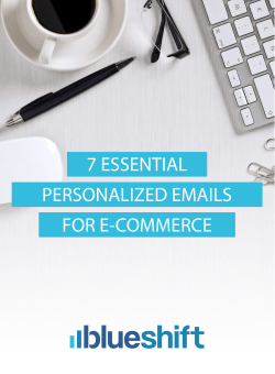7 essential personalized emails for e-commerce