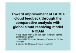 nicam - CFMIP