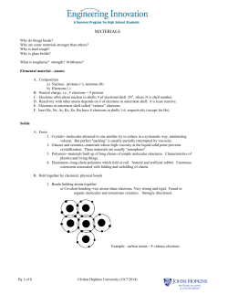 Materials - Johns Hopkins University