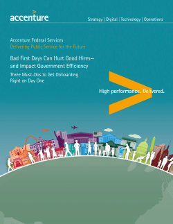 Bad First Days Can Hurt Good Hires&mdash;and Impact Government