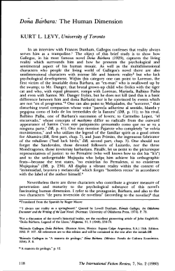 Dona Barbara: The Human Dimension