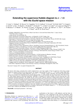 Extending the supernova Hubble diagram to z