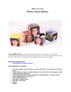 Photo Cubes Gallery - Faber