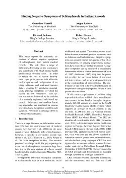 Finding Negative Symptoms of Schizophrenia in Patient Records