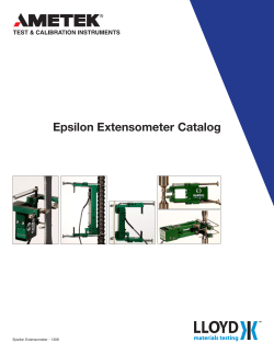 Epsilon Extensometer Catalogue