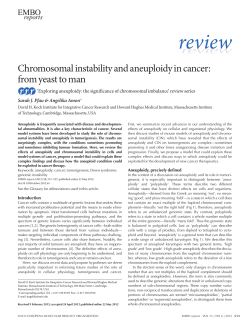 Chromosomal instability and aneuploidy in cancer: from yeast to man