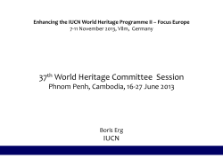 37th World Heritage Committee Session