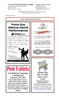 newsletter #9 - Crescent Park Elementary School