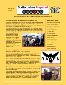 The newsletter of the Staffordshire Resilience Forum