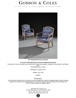 The Chesterfield House armchairs A rare pair of George III period