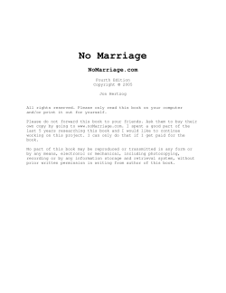 No Marriage - Atlanta Balalaika Society