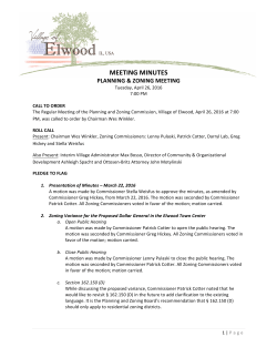 meeting minutes - Village of Elwood
