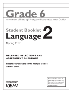 Language 2 Booklet