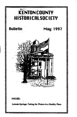 May 1997 - Kenton County Historical Society