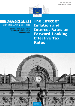 the effect of inflation and interest rates on forward