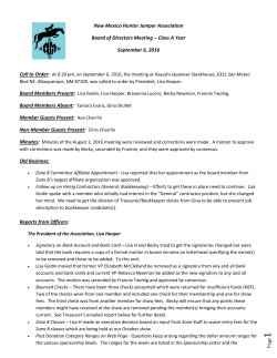 September 2016 Board Minutes - New Mexico Hunter Jumper