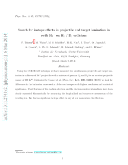 Search for isotope effects in projectile and target ionization in swift