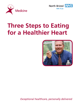 Three Steps to Eating for a Healthier Heart