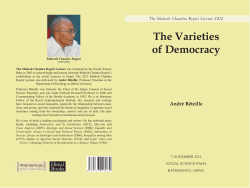 The Varieties of Democracy