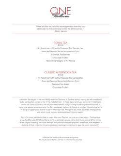 royal tea classic afternoon tea