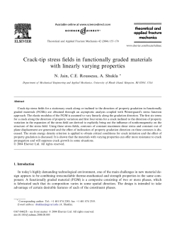 Crack-tip stress fields in functionally graded materials with linearly