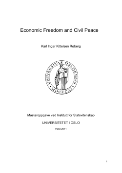 Economic Freedom and Civil Peace - DUO