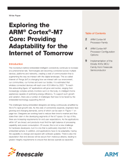 Exploring the ARM&reg; Cortex&reg;-M7 Core