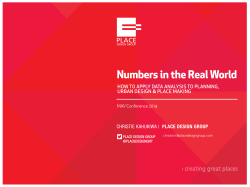 Numbers in the real world - Christie Kahukiwa, Place Design Group