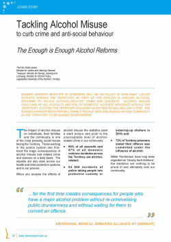 Tackling Alcohol Misuse
