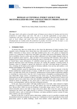 biomass as universal energy source for decentralized heating and