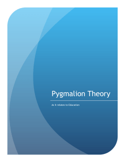 Pygmalion Theory