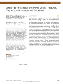 Cardio-Facio-Cutaneous Syndrome