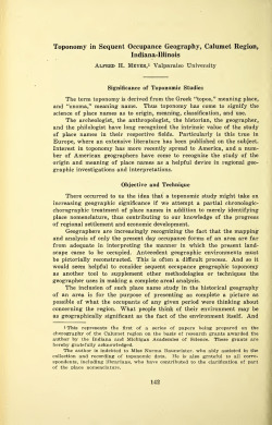 Proceedings of the Indiana Academy of Science