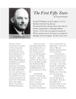 1st 50 Years WNLA - Western Nursery and Landscape Association