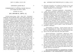 580 SARASWATI SUGAR MILLS v. COMMISSIONER OF CENTRAL