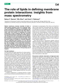 The role of lipids in defining membrane protein