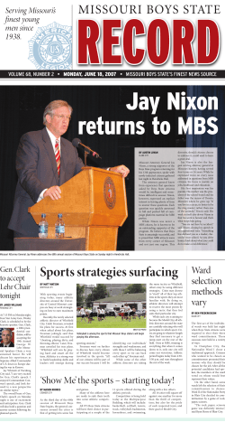 Monday`s Edition - Missouri Boys State