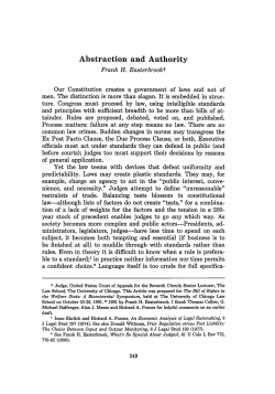 Abstraction and Authority - Chicago Unbound