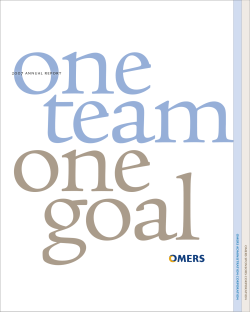 OMERS 2007 Annual Report: One Team One Goal