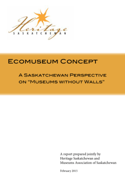 Ecomuseum Concept - Museums Association of Saskatchewan