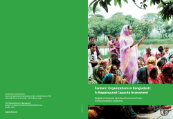 Farmers` Organizations in Bangladesh: A Mapping and Capacity