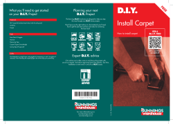69889 BUNN794 How To Install Carpet.indd