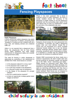 Fencing Playspaces - Imagine Education
