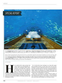 submerged success with underwater hospitality