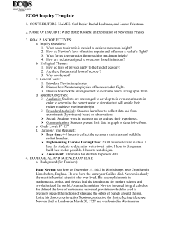 ECOS Inquiry Template