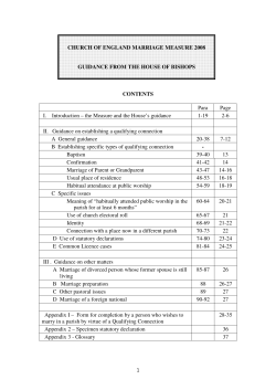 Marriage Measure 2008 Guidance