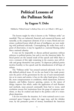 Political Lessons of the Pullman Strike